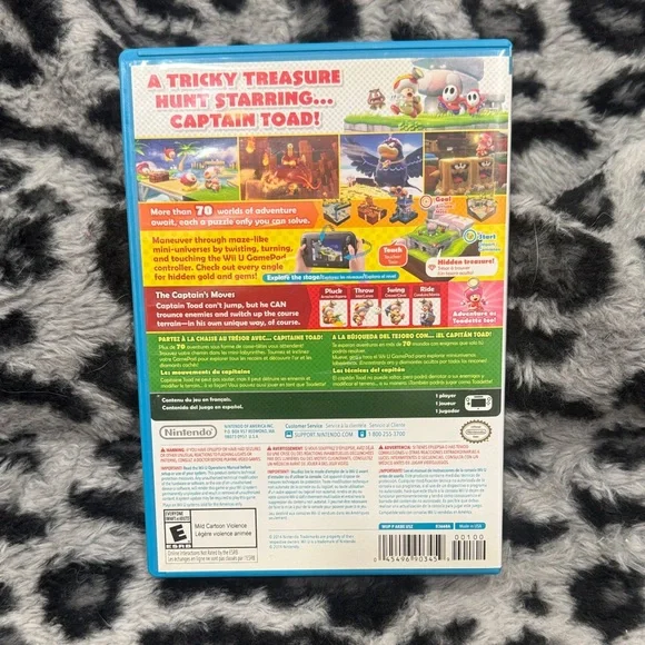 Nintendo Wii U Captain Toad: Treasure Tracker - Like New (With Case) - Picture 3 of 3